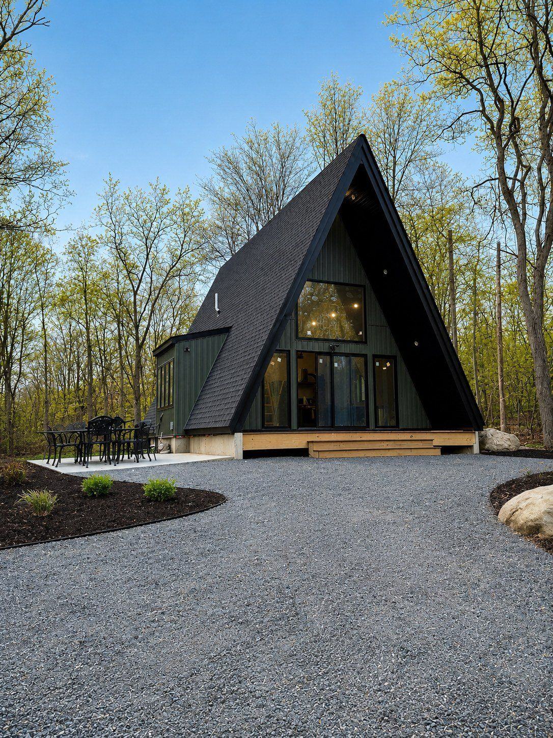Completed A-frame custom home — the kind of finished work NYSIDI manages